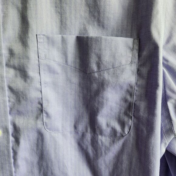 Lauren Ralph Lauren Mens Slim Fit Dress Shirt 17.5 36/37 Purple Stretch Non-Iron - Picture 4 of 10